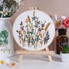 European Style 3D Embroidery DIY Kit - Handmade Flowers and Plants