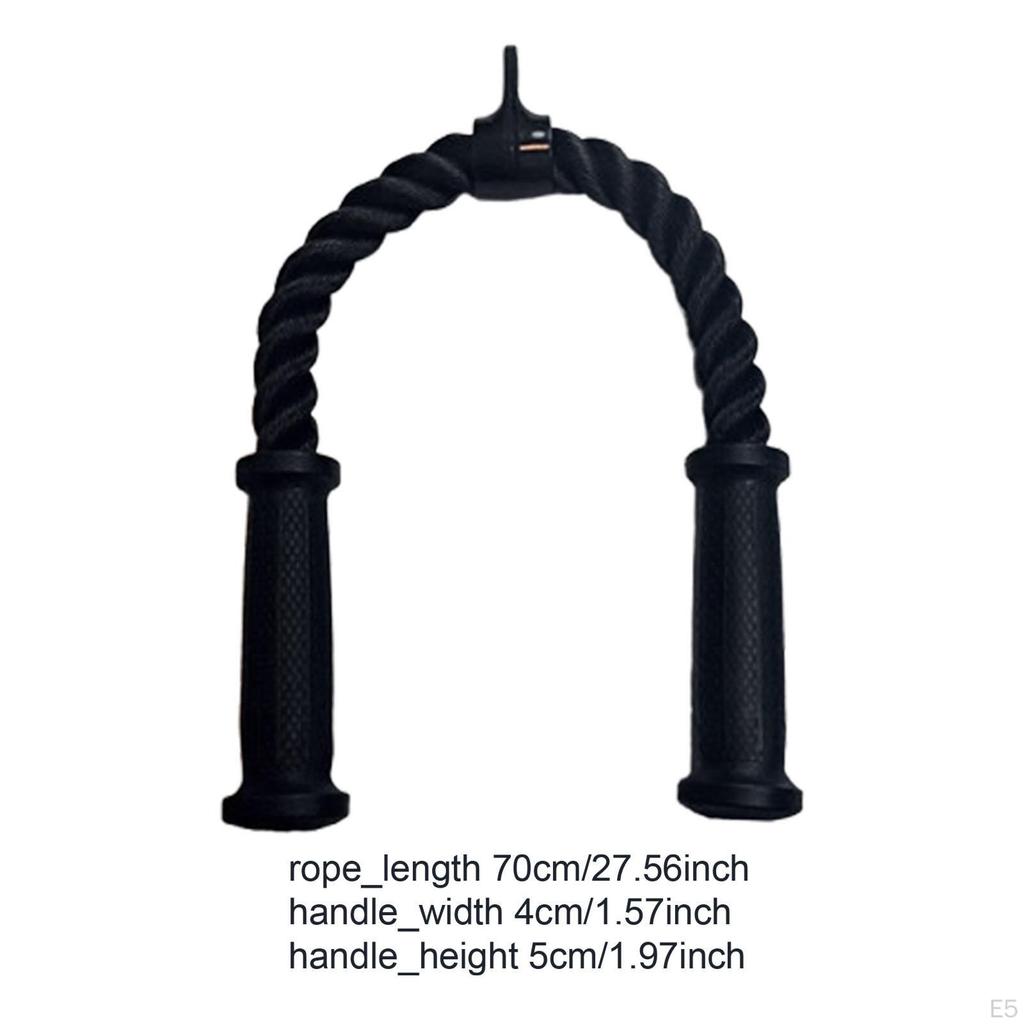 Triceps Rope Attachment for Cable Machine with Grip Handle Weight Training