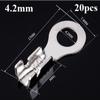 20pcs Silver O Ring Bare Cold-pressed Terminal  Connecting Terminal