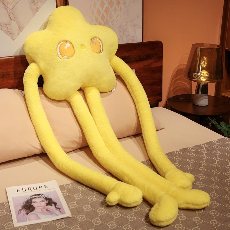 Stretchable Flower And Star Plush Pillow For Home And Bed