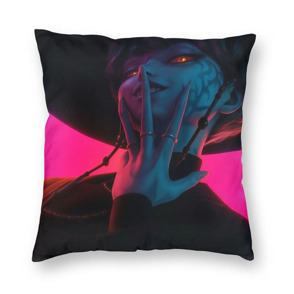Kpop Demon Hunters Saja Boys Pillowcase Printed Polyester Cushion Cover Gift Pillow Case Cover Home Square 40X40Cm