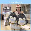 Plush Kids Penguin Backpack With Bring A Little Penguin Pendant Children For