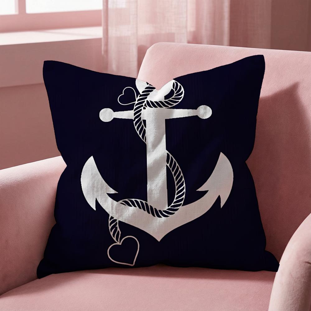 O-ocean Sailor Cushion Cover Multi-Scene Pillow Cover for Home & Car - Reversible, Soft & Durable for Daily Use