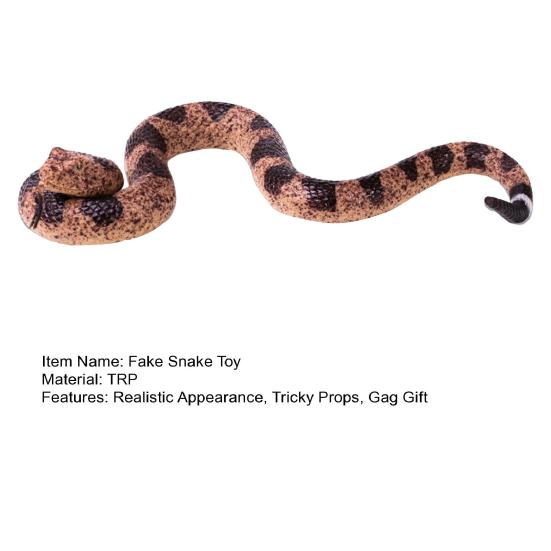 Realistisches gefälschtes Schlangenspielzeug, weiches TPR-Schlangenmodell, hält Vögel fern, erschreckt