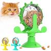 360° Wheel Interactive Pet Puzzle Feeder Toy Slow Feeder for Cats and Dogs with Strong Suction Cup