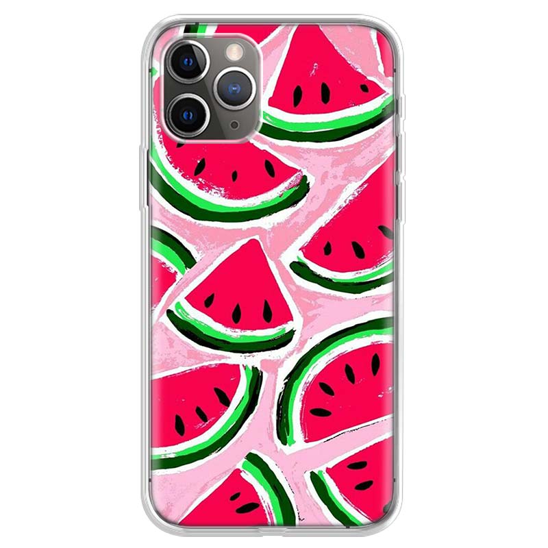 

banana watermelon fruit summer Phone Case For iPhone 17 Air 11 13 Mini 14 15 Plus 16 12 Pro Max 16E SE 7 8 Pattern Soft TPU Back iPhone 16 Plus
