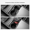 LUCKEASY Center Console Water Cup Holder for 2026 2025 Tesla Model Y Juniper New TPE Car Interior Organizer Center Console Water Drink Limiter Holder