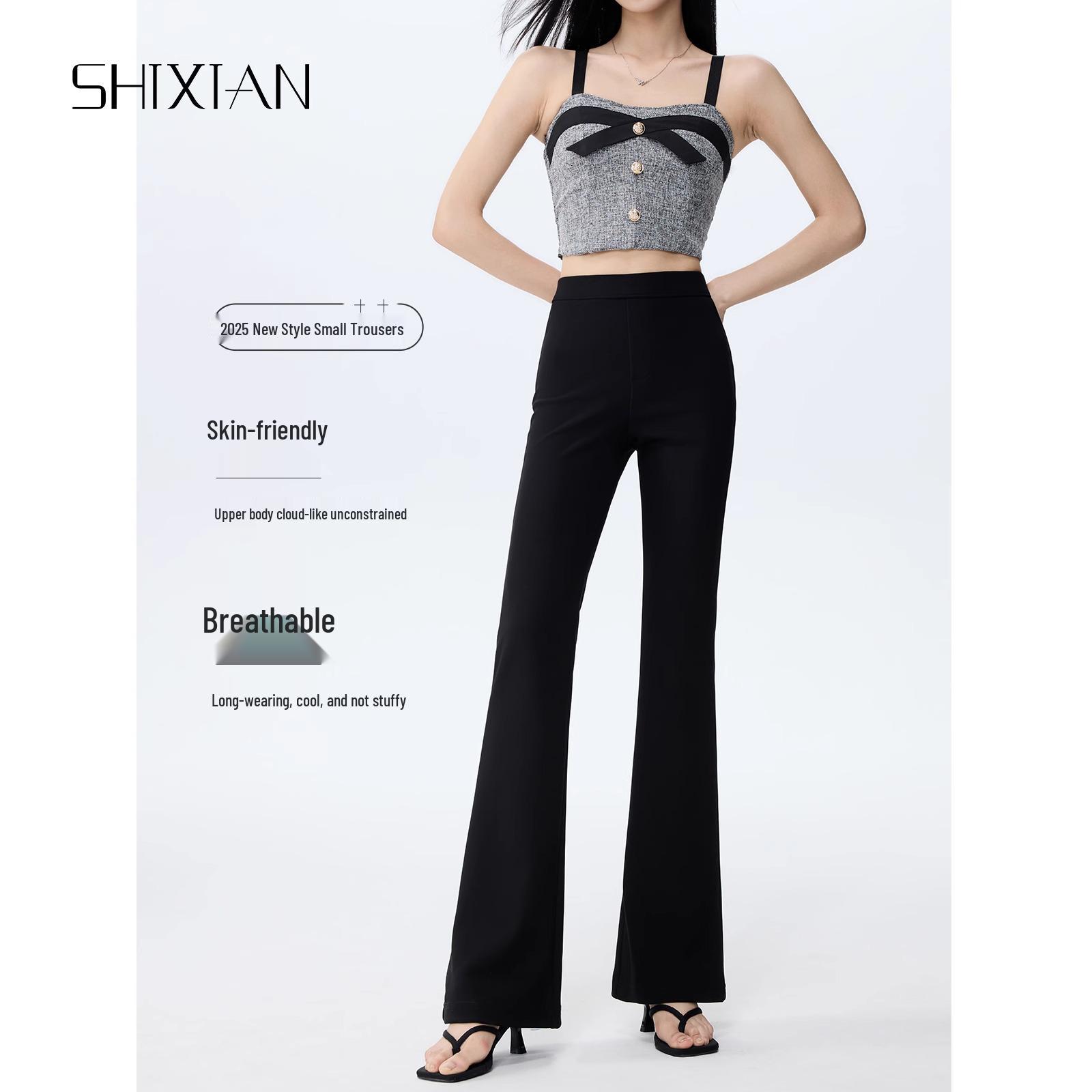 

Women s Slimming High Waist Flared Pants - Summer 2025 L for 106-115 kg