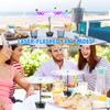 Rechargeable Fly Fan for Tables - Holographic Blades Keep Flies Away Indoors/Outdoors, Ideal for Picnic, Party & BBQ