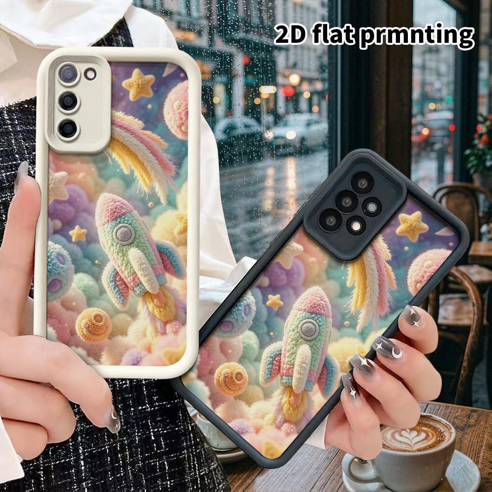 Phone Case: 2D Flat, Suitable for Samsung Galaxy A34 A35 M05 M06 S20 S22 S21 FE Plus 5G Protective Case, Dreamy Space, Perfect Christmas and Halloween