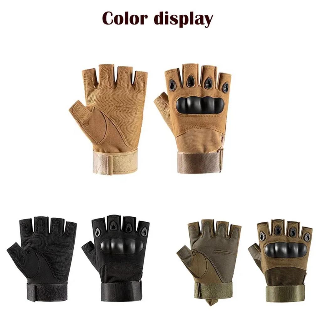 Half Finger Men's Gloves,Outdoor Tacticals Half Finger Gloves,Versatile Non-Slip Riding Gloves,Motorcycle Cycling Gloves