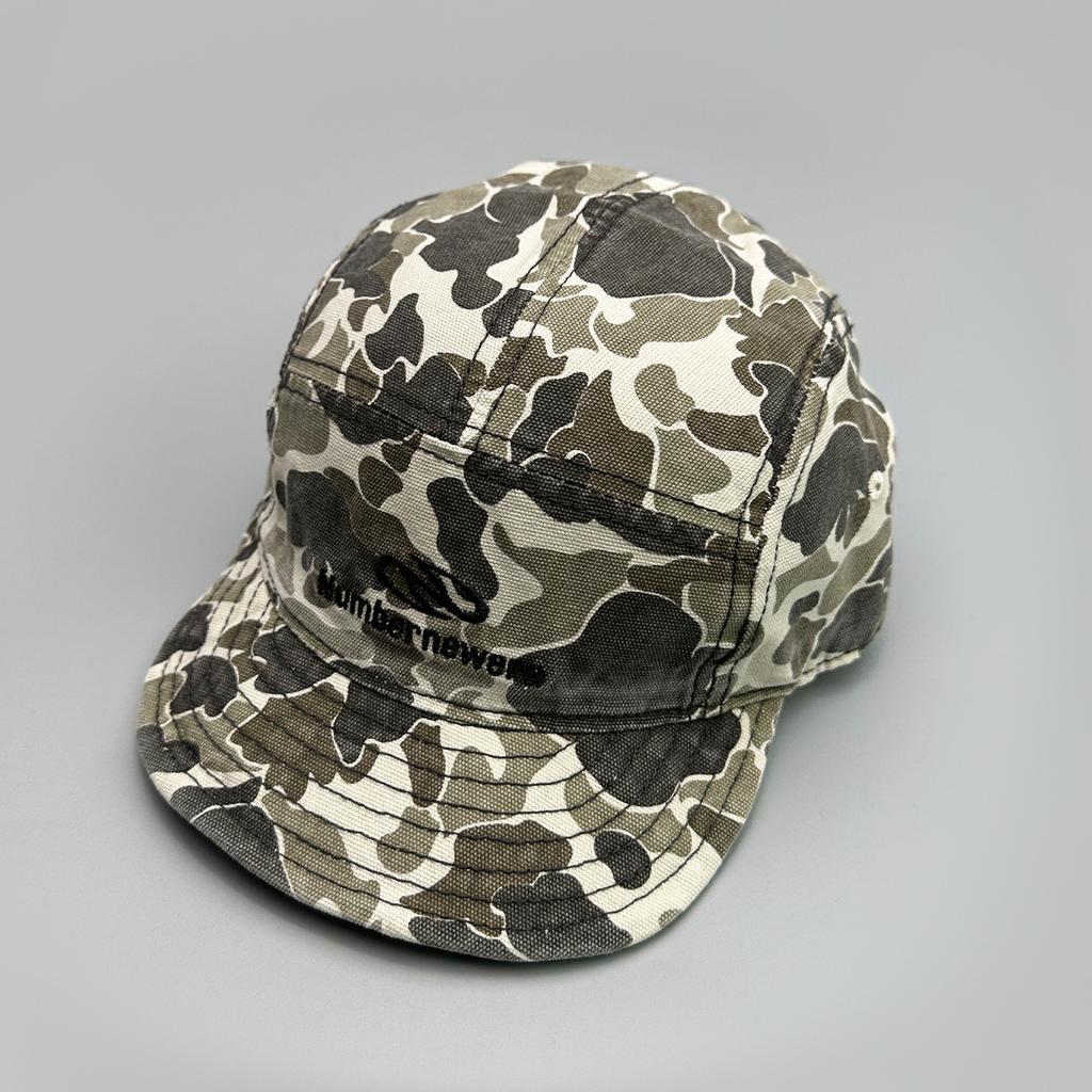 Niche Camouflage American Alphabet Embroidered Light Board Baseball Cap Men'S And Women'S Sunshade Flat-Brimmed Cap