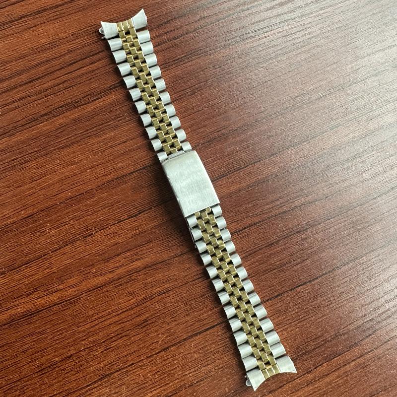 for Rolex DATEJUST Solid Metal Watch Bracelet Jubilee Business Wristband Full Stainless Steel Curved End 17mm18mm19mm20mm21mm22 17mm