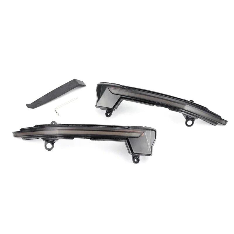 

Дымчатый светодиодный динамический указатель поворота, мигающий свет бокового зеркала для Seat Cupra Ateca 2016- Tarrace 2018 Left and Right