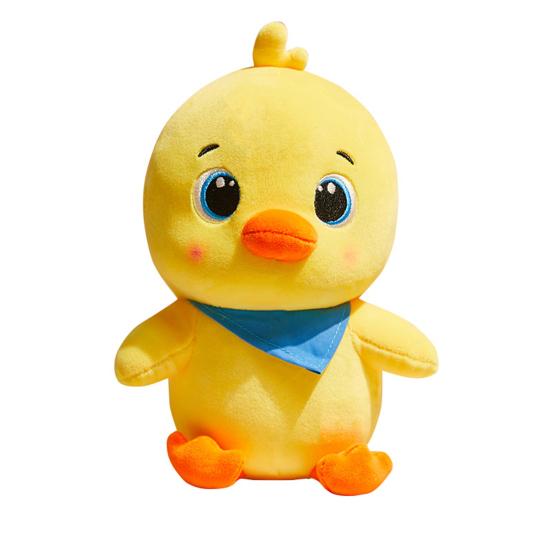 Penguin Stuffed Toy High Simulation Strong Flexibility Decorative Toy Stuffed Penguin Chick Dinosaur Decor Toy for Anniversary жёлтый