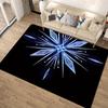 1 Stück Gefrorener Teppich, Teppich für Wohnbereich, Schlafzimmer und Spielzimmer, Strapazierfähig, Fleckenbeständig und Leicht zu Reinigen, Wohnzimmer
