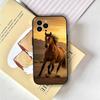 Animal Galloping Horse For IPhone 13,17,11,12,16,14,15,Plus,Pro Max Soft Silicone Black Phone Case