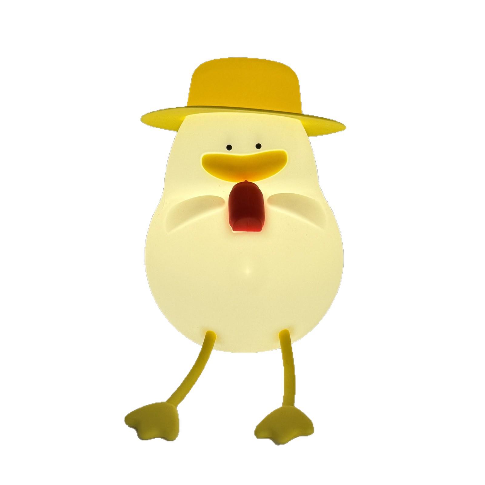 

Duck Silicone Night Light LED Table Lamp - Bedside Breastfeeding Sleep Companion and Friend 1W Warm Light 3-Level Dim