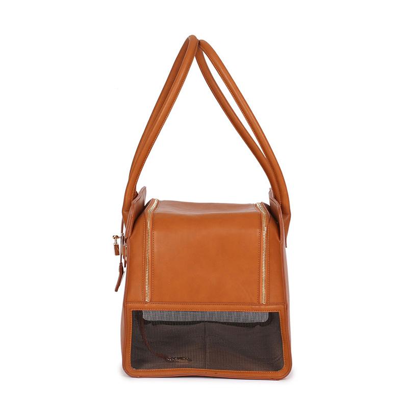 Nuova Borsa Trasportino di Lusso in Pelle PU per Animali Domestici Borsa a Mano Traspirante per Cucciolo Gatto Borsa Monospalla alla Moda per Cani Borsa da Viaggio Portatile per Animali Domestici