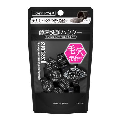Suisai Beauty Clear Black Powder Yıkama Deneme 0.4gx 15 | Siyah Noktalar ve Gözenek Temizliği için Enzim Yüz Yıkama | Ölü Deriyi Eksfoliye Eder ve Kirleri Temizler