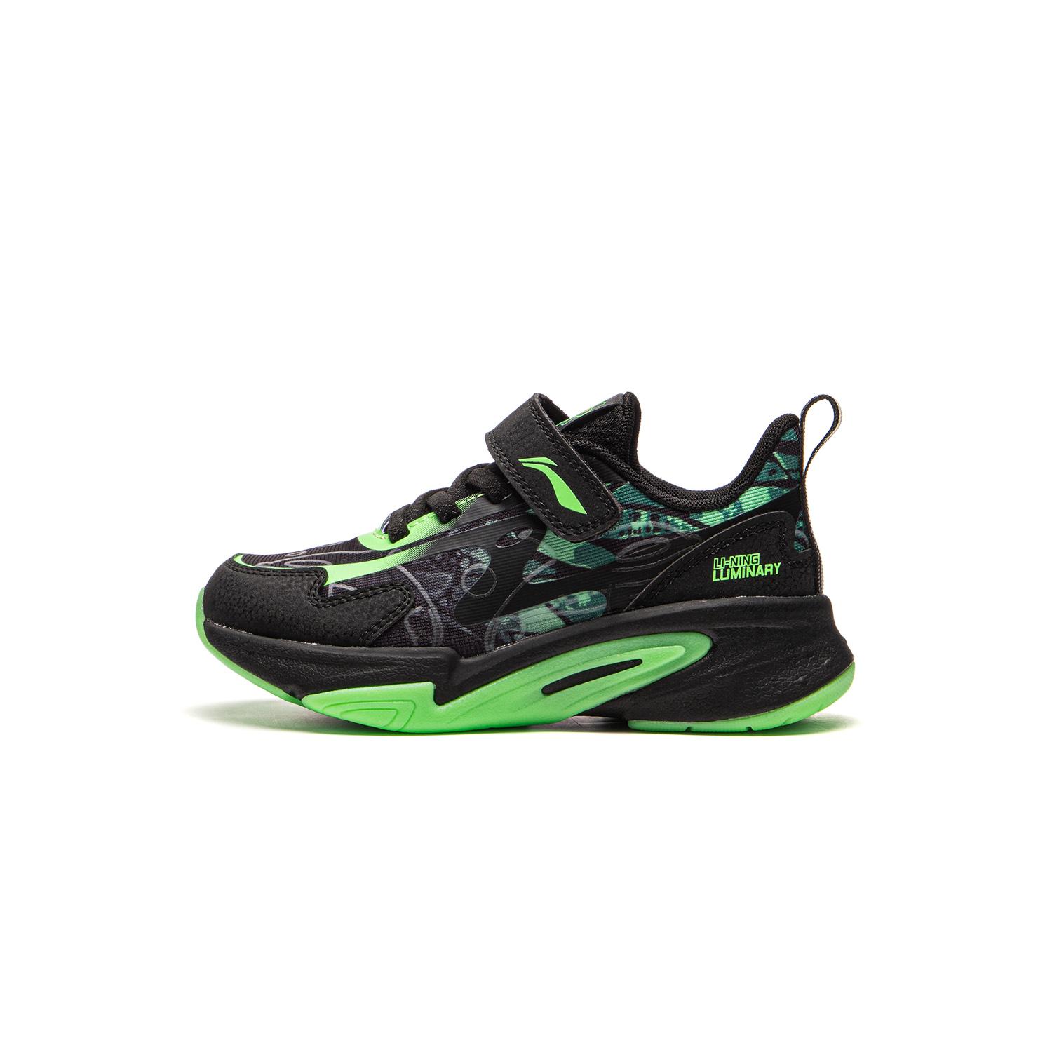 

Li Ning Kids Logo Color Block Low Top Casual Shoes Детские кроссовки черного цвета YKNU072-1 25