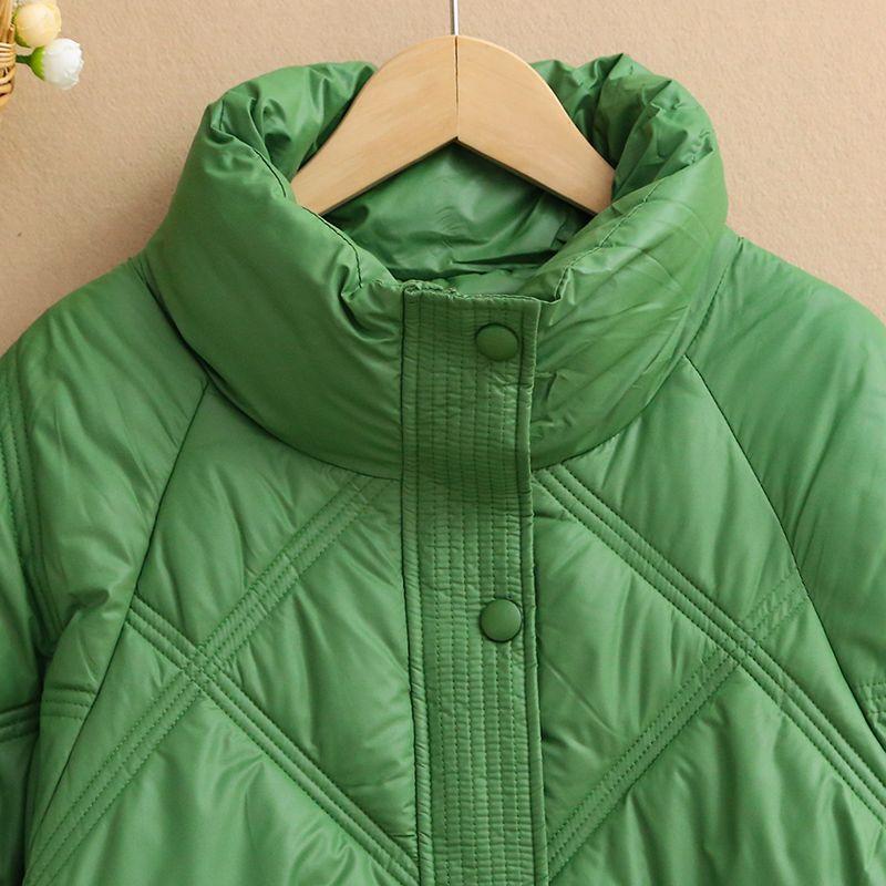 Lightweight Warm Cotton Jacket Women Winter Loose Fit Short Coat Fashion Outwear