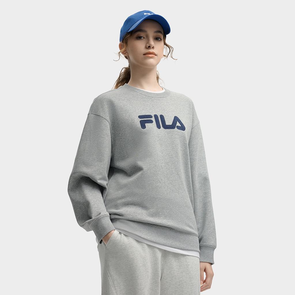 New FILA ORIGINALE Sweatshirt Unisex Cartier Heather Gray F51U539205FMG