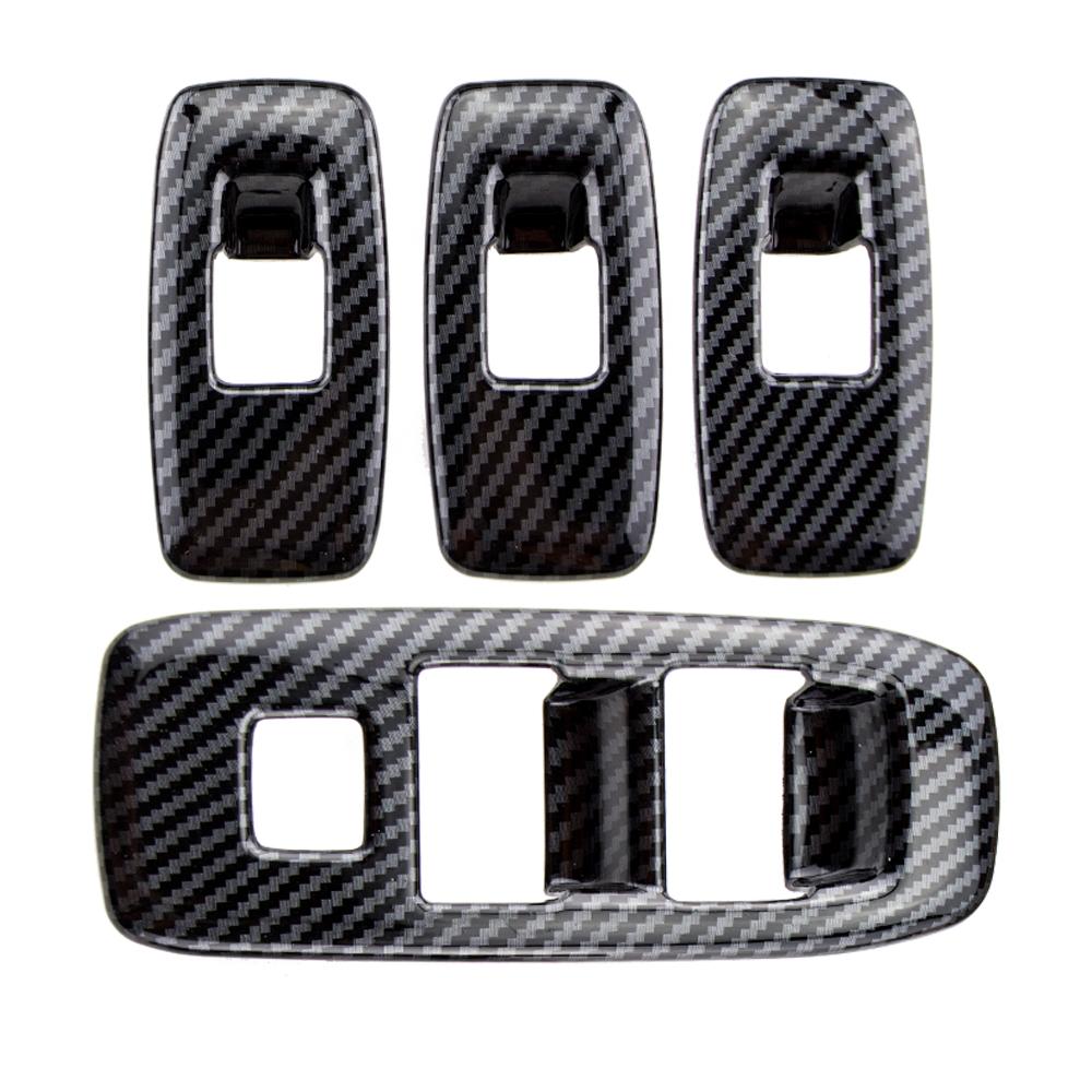 Car Door Window Lift Switch Panel Cover Trim Framefor Ford Ranger Everest Endeavor 2015-2020 Decorator Sticker Car Accessories
