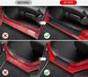 4 For 2018-2025 Jeep Wrangler JL Rubber Door Sill Guards Entry Scuff Plate Cover All-inclusive Threshold Strips