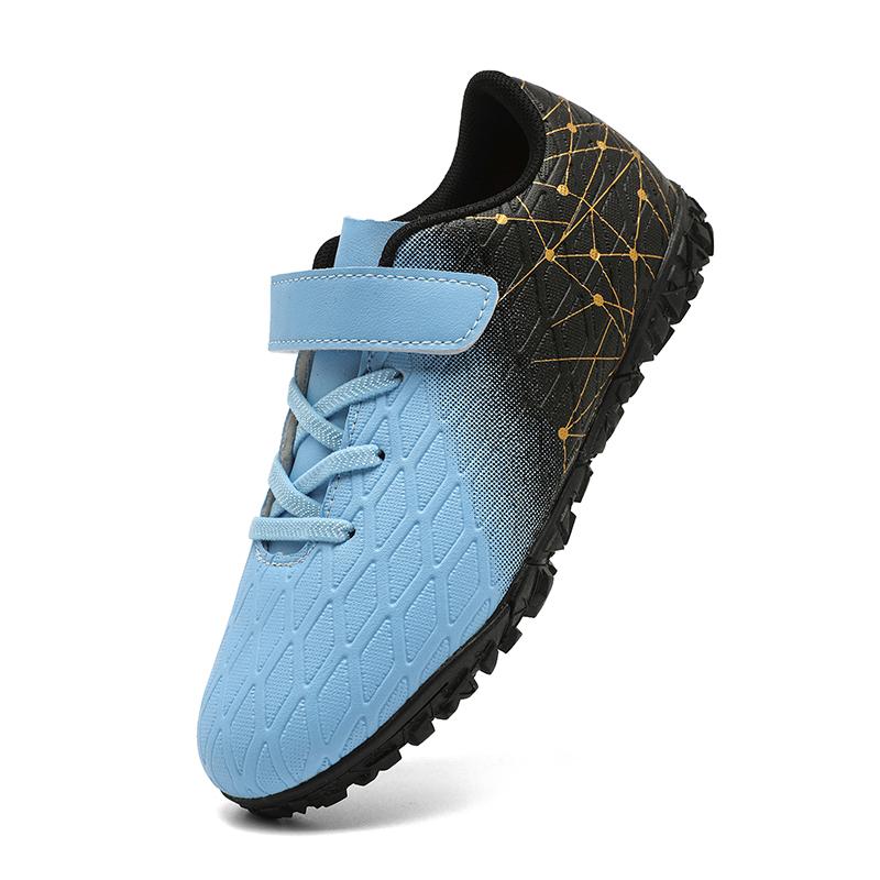 Non Slip New Boy's Soccer Shoes Girl's Cleats Outdoor Match Training Sport Football Boots Men Long Spikes Comfortable Breathable