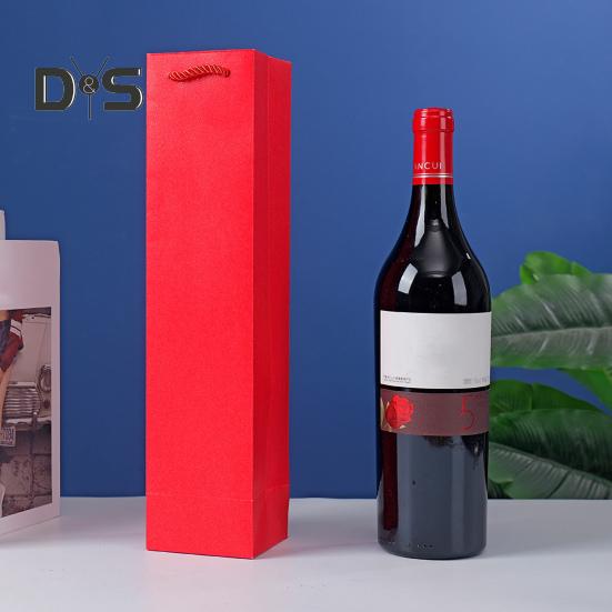 2 stk vingaveposer Gjenbrukbare spritposer Forsterket bunndesign Bryllupsfestjubileum Champagnevinposer med håndtak