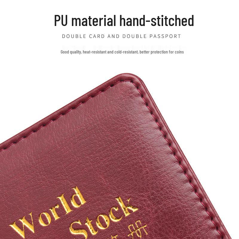 120-Pocket Large Capacity Leather Coin Album for Silver Dollars and Commemoratives