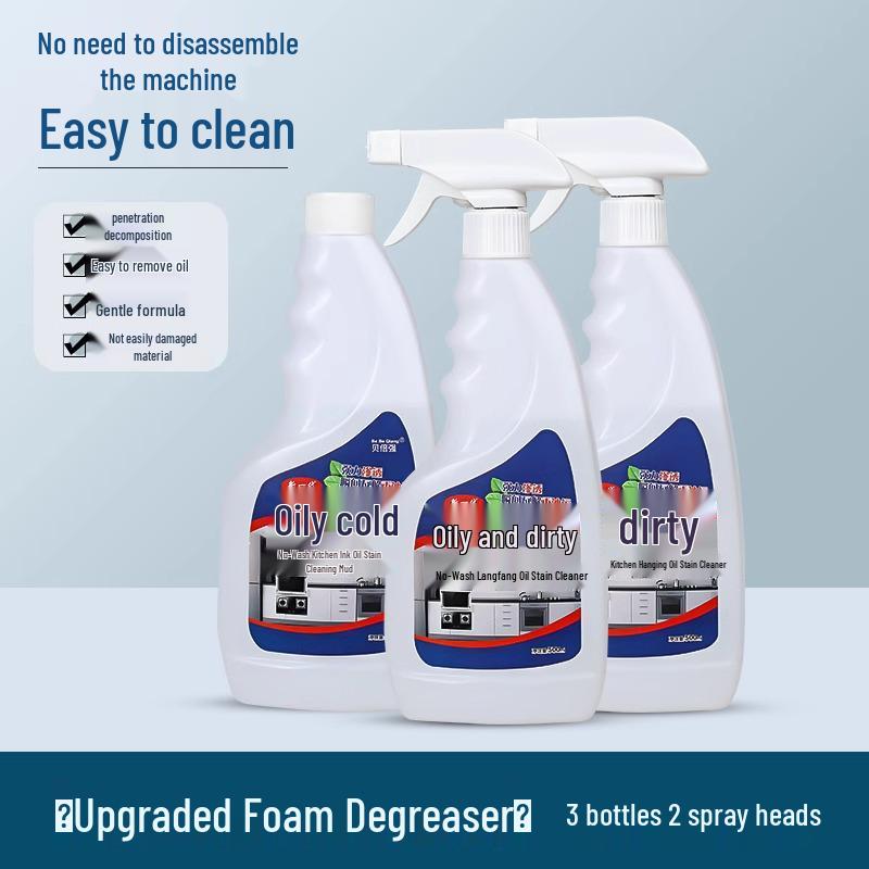 Powerful Stove & Hood Foam Degreaser for Heavy Oil Stains