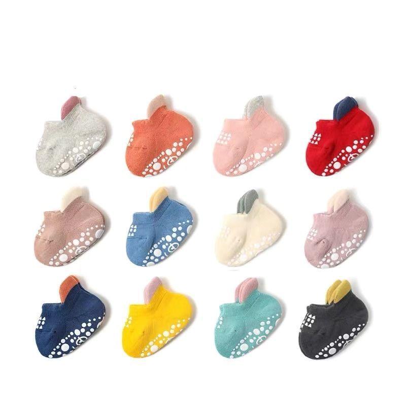 Non-Slip Cute Candy Color Baby Socks - Breathable, Cold Protection for Toddlers (Spring, Summer, Autumn)