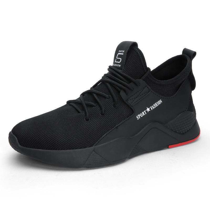 

Plus Size Men s Lightweight Breathable Sport & Safety Shoes - Versatile for Spring/Autumn 42 чорний