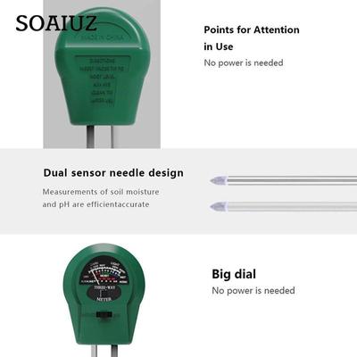 Analog 3-in-1 Professional Tools Soil Detector PH Moisture Sunlight Tester Sensor Kits Suitable For Gardens Farms Swimming