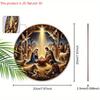Nativity Wooden Sign - Charming Navidad Sign with Jesus Theme - Unique Decorative Sign and Plaques - Ideal Front Door Decor