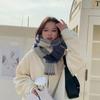 Winter Imitation Cashmere Scarf Korean Fashion Plaid Ladies Scarf Thick Warm Long Scarf Shawl