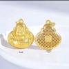 High-End Unisex Hollow Maitreya Buddha Pendant - Unique Alloy Design, Perfect Gift