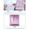 4 Layer Over The Door Hanging Organizer, Cosmetics Wall Hanging Storage Organizer, Large Capacity Mesh Holder With Clear Pockets Hanging Storage Bag