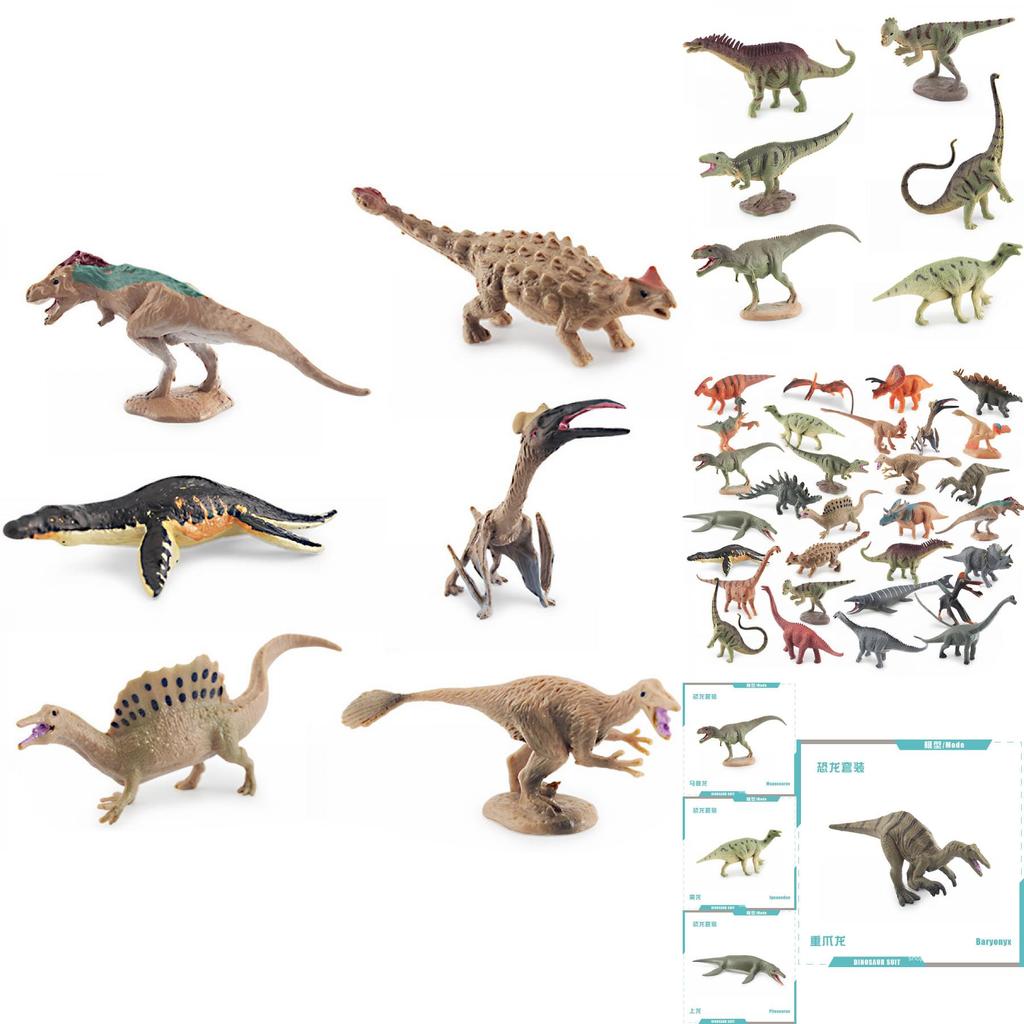 High Quality Pvc Dinosaur Figurine Set With Detailed Designs Of T-rex Triceratops Raptor And Pterodactyl For Display And Play