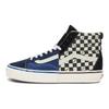 Vans Premium Clash the Wall Checkerboard - Black Blue Unisex Sneakers White VN000CNKBKC