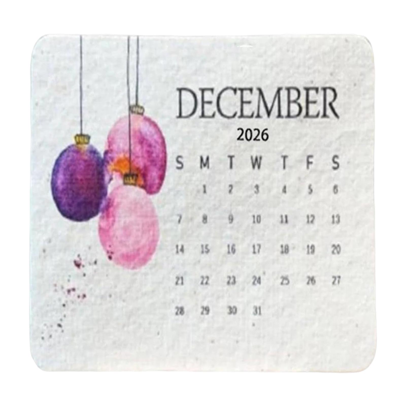 2026 Plantable Seed Calendar Botanical Print Planner with Stand Eco-Friendly Biodegradable Writable  Planner for Plant Lover фиолетовый