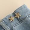 2 Pairs Pants Waist Tightener for Loose Jeans Alloy Star Jean Waist Pin No Sew Detachable Waist Buckle Button Pins for Women Jeans Skirts Trousers