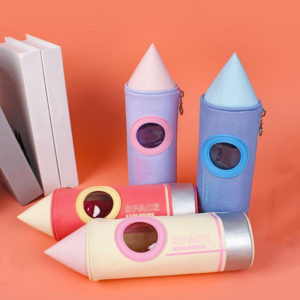 3D Lovely Pen Bag Cartoon Pencil Shape Pencil Cases Waterproof Cartoon Pencil Case  School