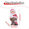 Ceramic Christmas Figurine Sculpture Photo Props Collection Decorative Figure with LED for Table