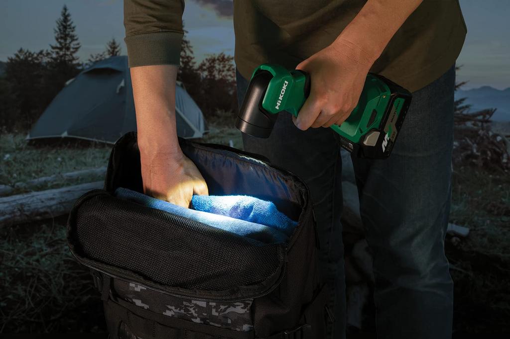 HiKOKI UB18DE Rechargeable LED Torch Max Battery and Charger Sold Separately (NN) 14.4/18V Light, 250lm, 2-Level Dimming,