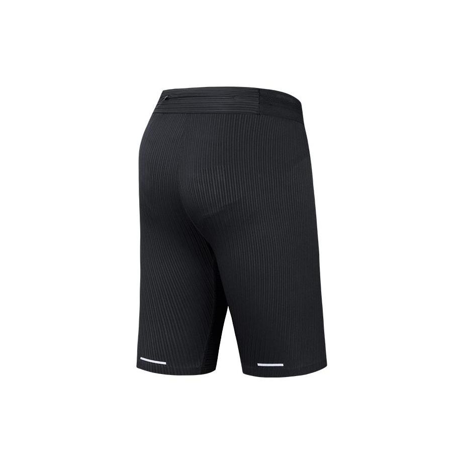 Anta Running Series Solid Color Mid-Rise Comfortable Versatile Breathable Five-Point Sports Shorts Men shorts Black 152455301-1