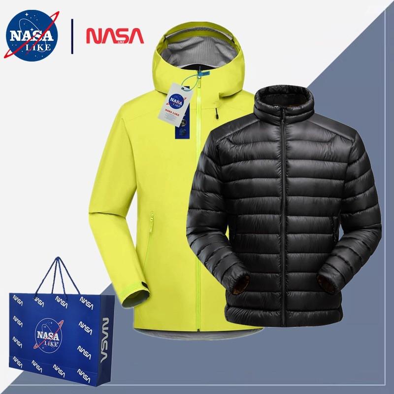 LT Series Unisex Outdoor 2-in-1 Jacket With Duck Down Liner Hiking Skiing Camping