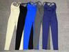 Cross-back LULU Style Aerial Yoga Jumpsuit with Adjustable Shoulders for Fitness and Sports.